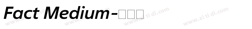 Fact Medium字体转换
